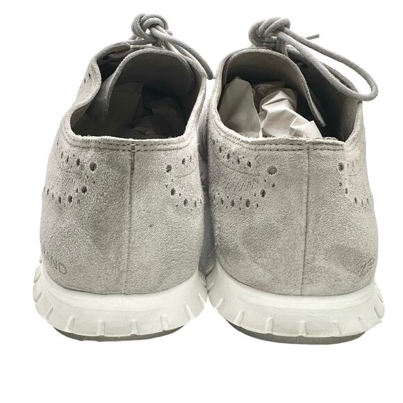 Cole Haan | Women | Zero Grand Tour Gray Suede Oxford Sneakers | Size 10 B - Picture 3 of 12